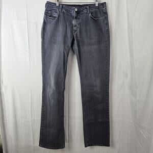 Bonobos Slim Straight Jeans Mens 33x33 Act 34x33 Gray Blue Wash Denim Stretch